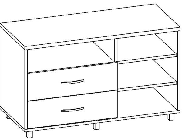 Тумба Дарина ТВ-5 (Ш-1000| В-600| Г-440) Венге/Ясень Шимо Светлый