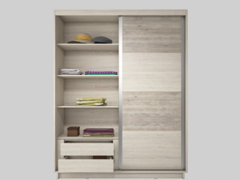 Шкаф-Купе Гринвуд Дуб Сонома (Ш-1200/1400/1600/2000 мм x В-2196 x Г-586 мм)