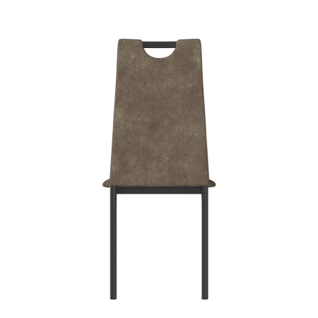 Комплект стульев Орлеан (4 шт), черный велюр коричневый