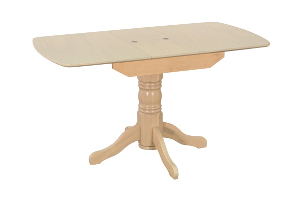 Стол обеденный раздвижной с овальной крышкой выбеленная береза