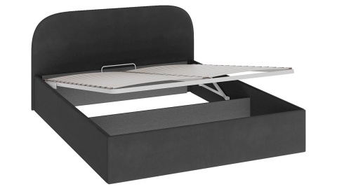 Кровать с Подъемным Механизмом «Шерри» Велюр Серый/(Спальное Место 1600 х 2000 мм)